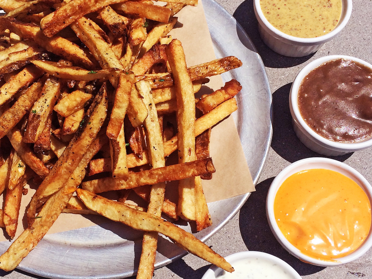 Our favorite is any cheesy sauce! StyleBlueprint Atlanta Ormsby's