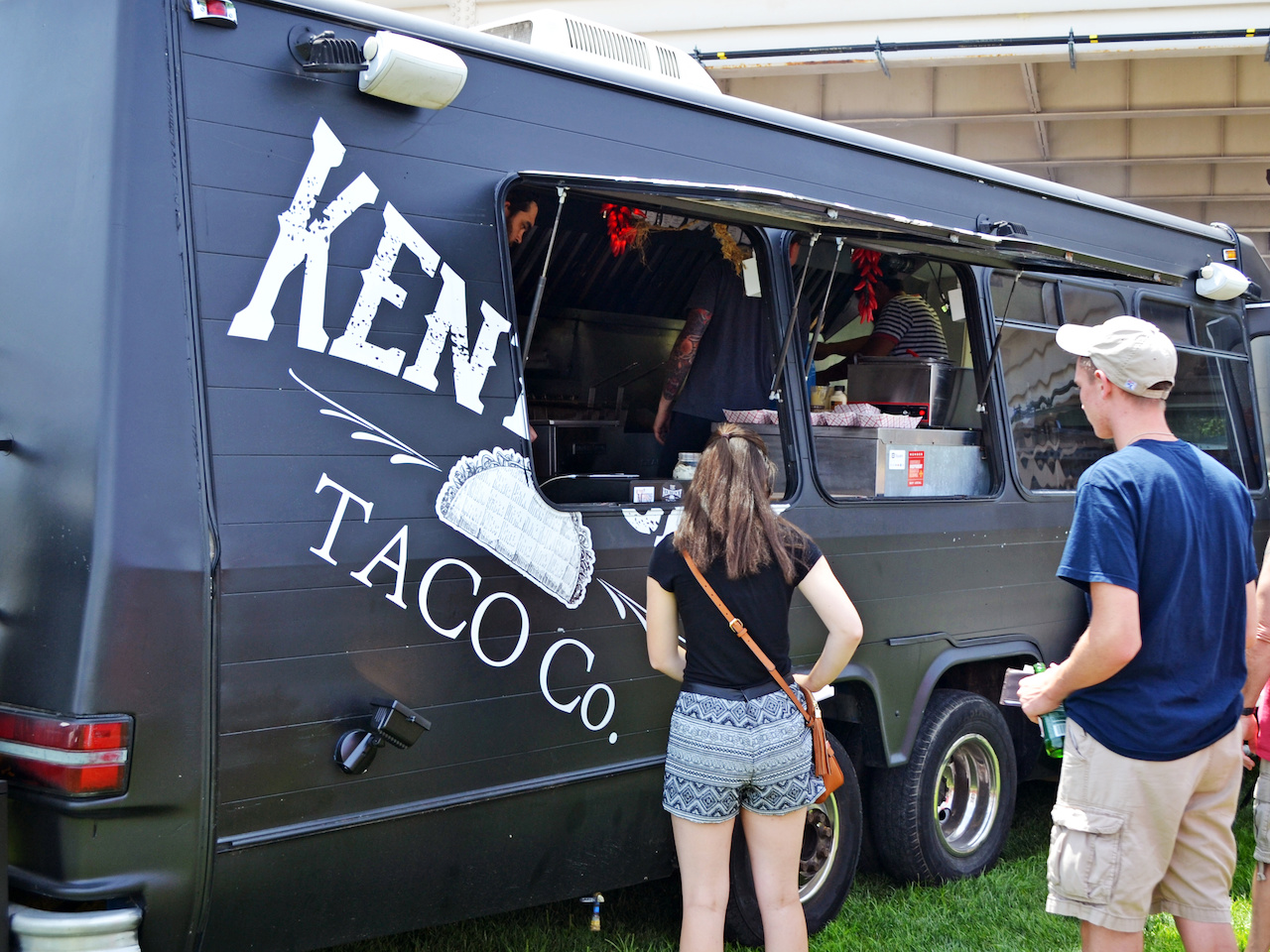 They serve just about anything as a taco louisville food trucks