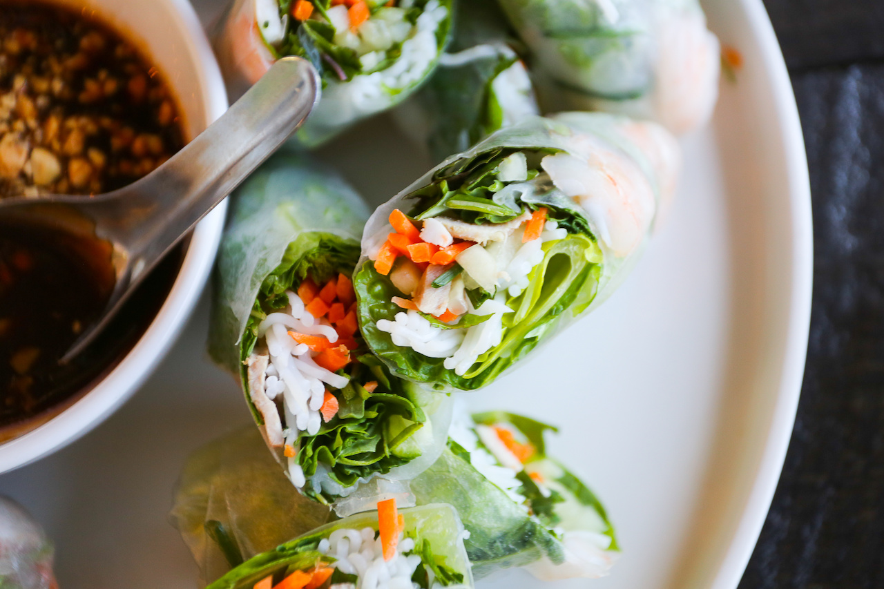 Spring rolls at Vui's Kitchen