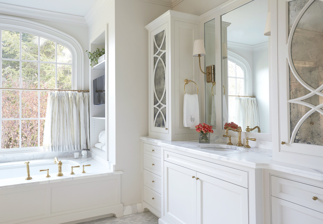 "Everything about this bathroom is just so peaceful and serene," says Libby. "Everything about this bathroom is just so peaceful and serene," says Libby.