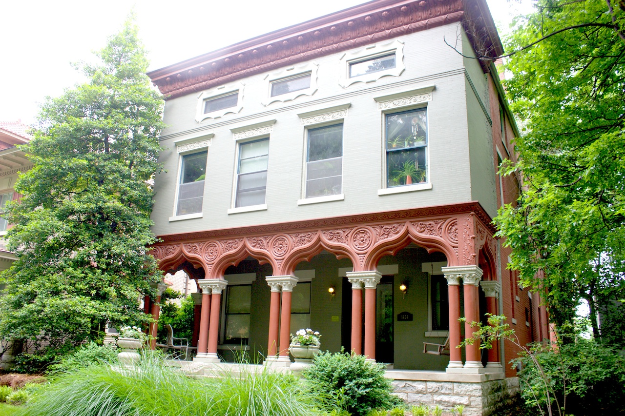 One of the many remarkable homes lining St. James Court. walking old louisville