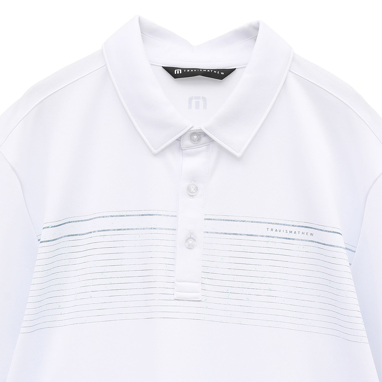 T/C チェストプリント 半袖ポロ(MENS)