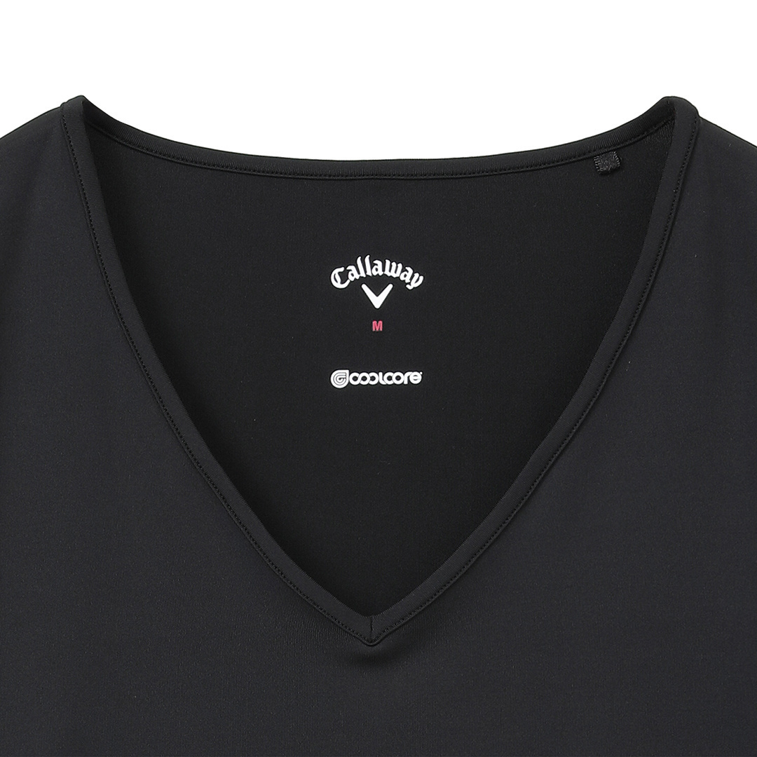 クールコア天竺Vネックインナーシャツ (WOMENS)
