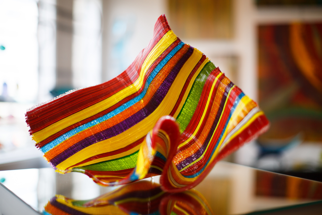 Glass tapestry, $4,500 at T Clifton Art Gallery Glass tapestry, $4,500 at T Clifton Art Gallery