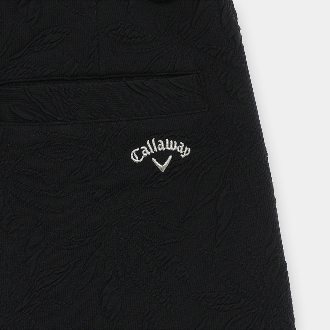 フラワージャカード裾プリーツスカート (WOMENS)
