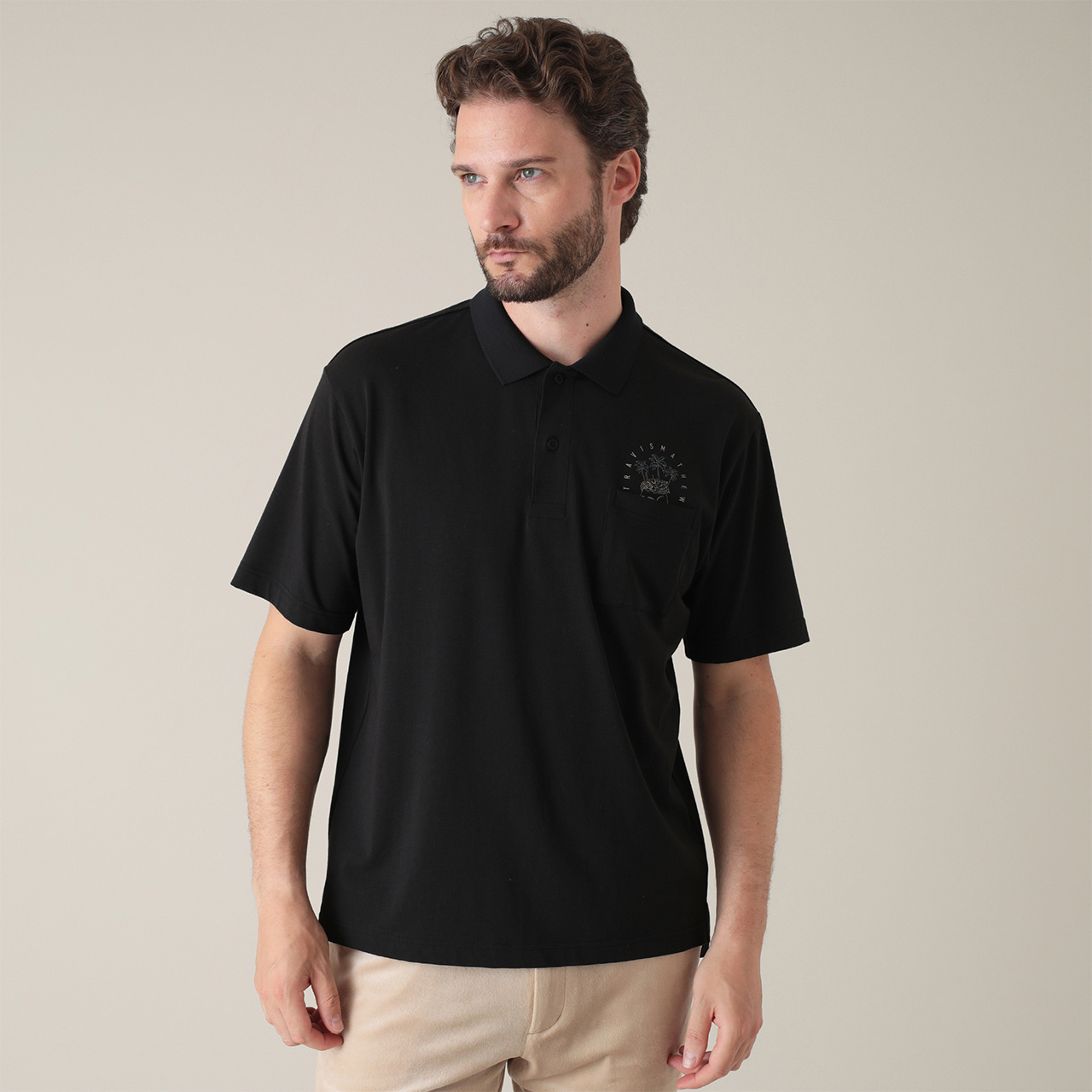 FR2GOLF ロゴプリントバイカラー半袖ポロシャツ S FR2GOLF ロゴプリントバイカラー半袖ポロシャツ S