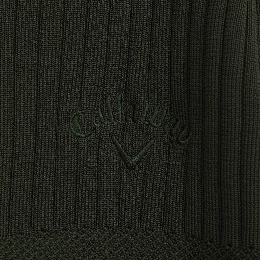 半袖ハーフジップモックネックニット ※4Lサイズあり (MENS)