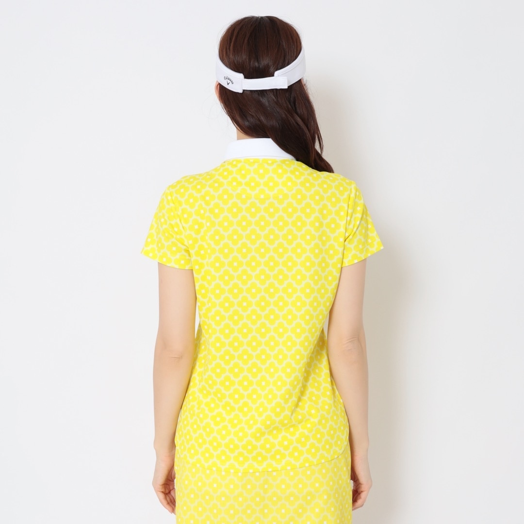 河本結プロ着用】レトロフラワープリント半袖シャツ (WOMENS)