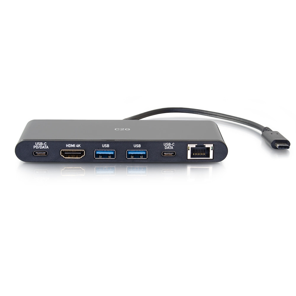 USB-C® 6-in-1 Mini Docking Station Bundle for Laptops