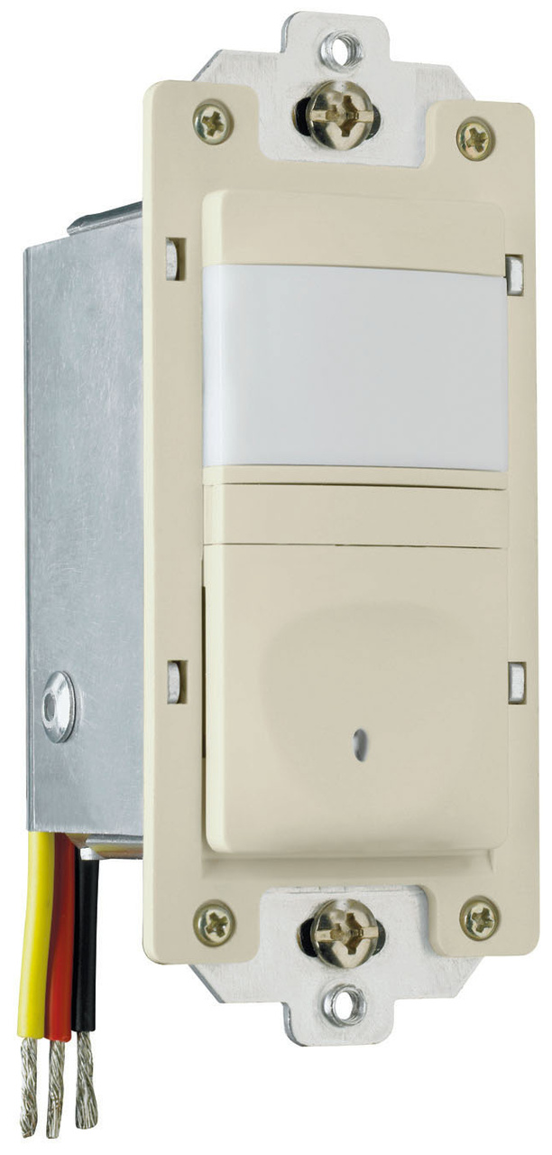 120V Incandescent Single Pole Vacancy Sensor, Ivory