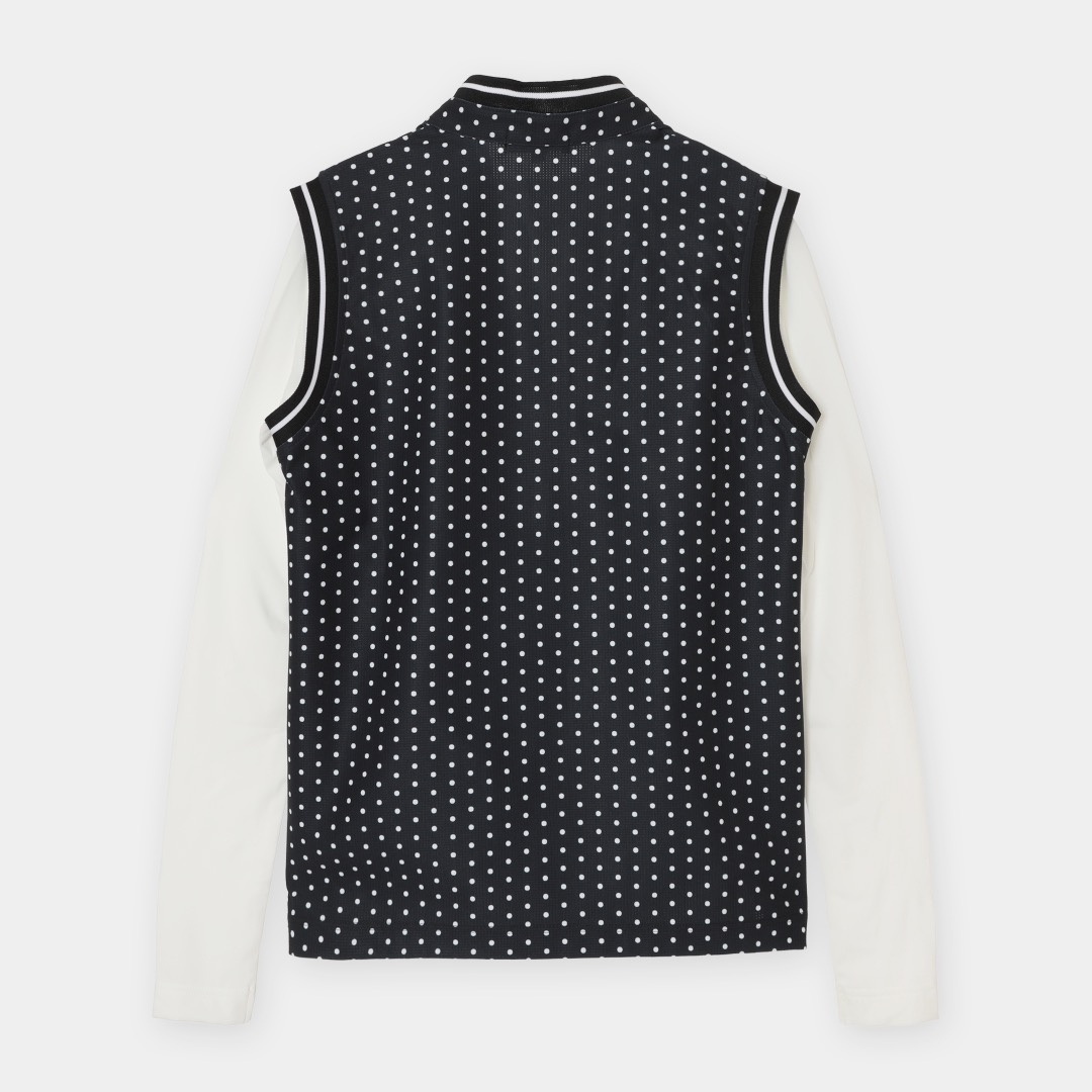 かざあなメッシュドットプリントセットシャツ (WOMENS)