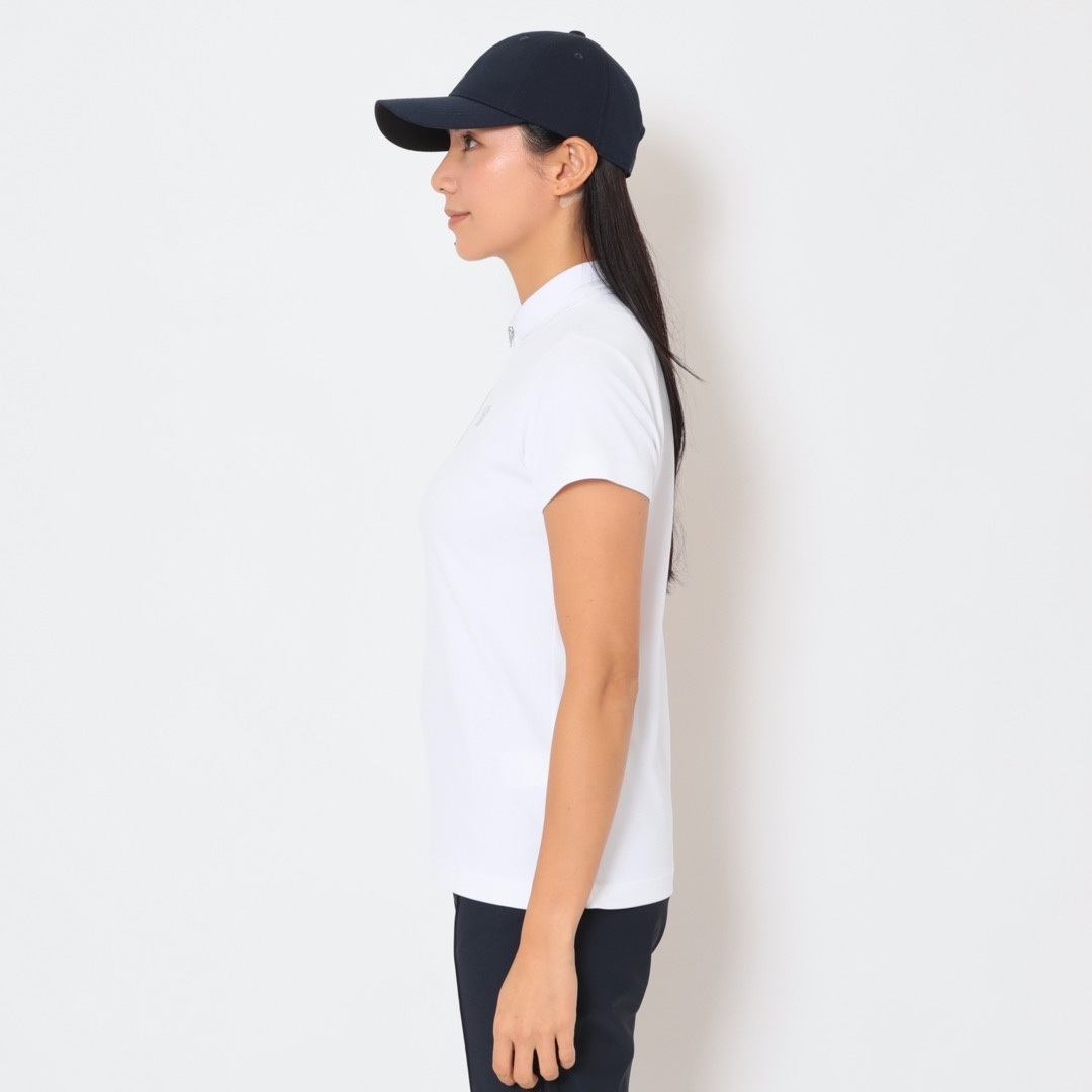ハイゲージカノコハーフジップシャツ (WOMENS)