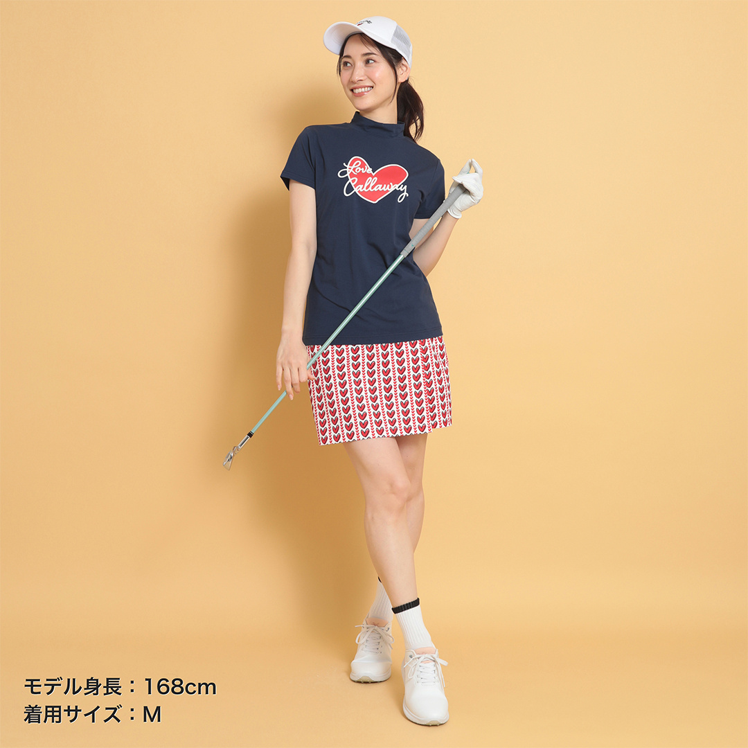 オンライン限定】ラブキャロウェイ ハートプリントストライプ