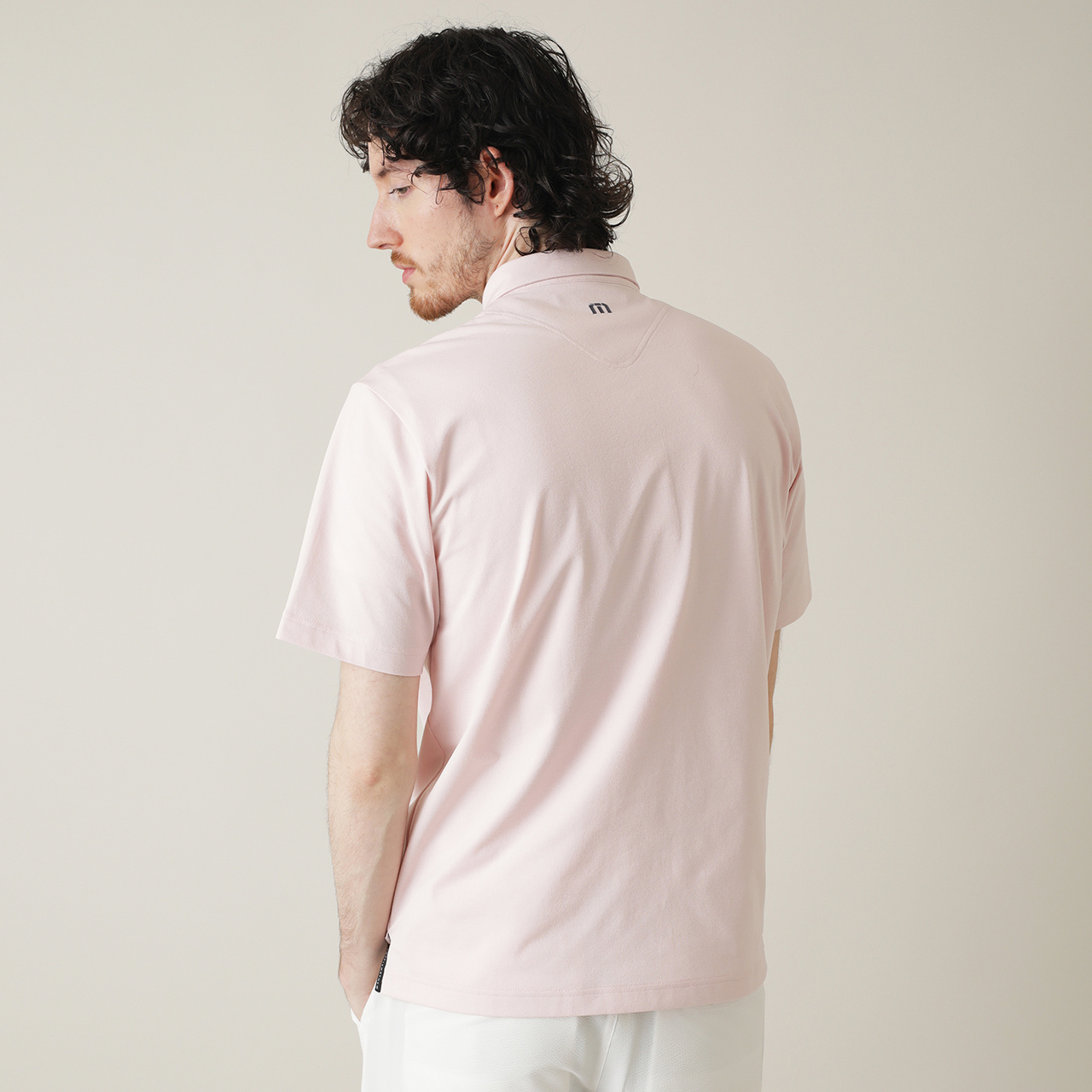 石川遼プロ着用】ウェーブロゴ プリント 半袖ポロ(MENS)