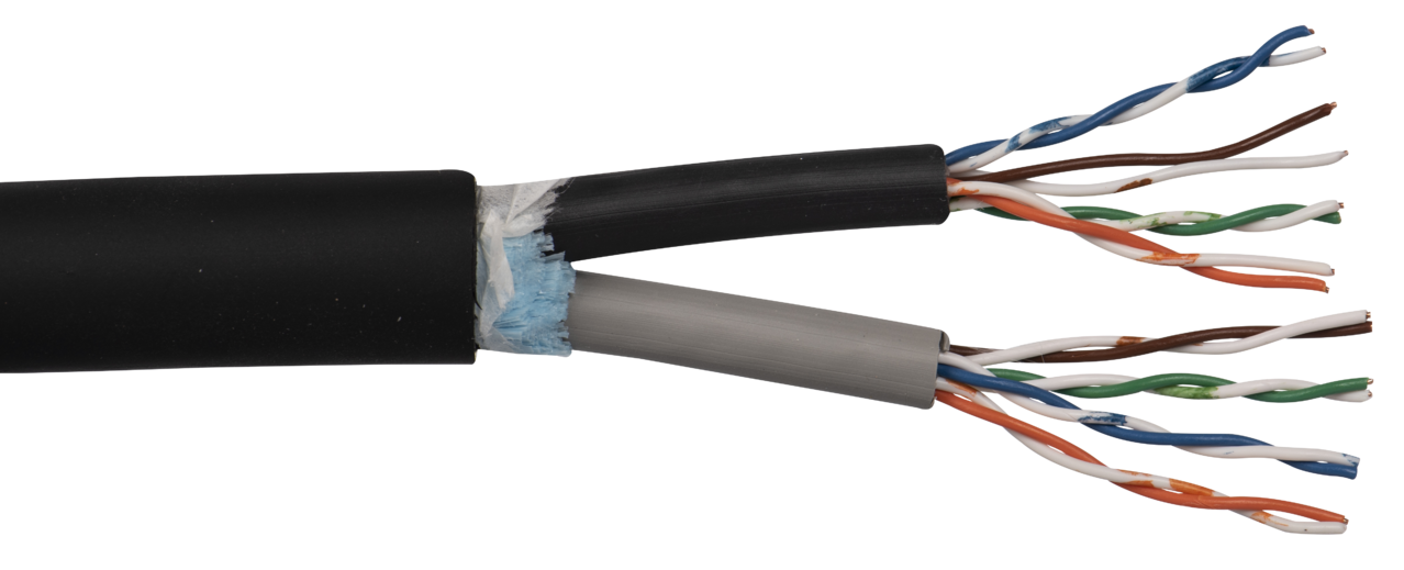 CTS2504HDX Gepco Brand TwoChannel HeavyDuty Tactical Cat5e Snake