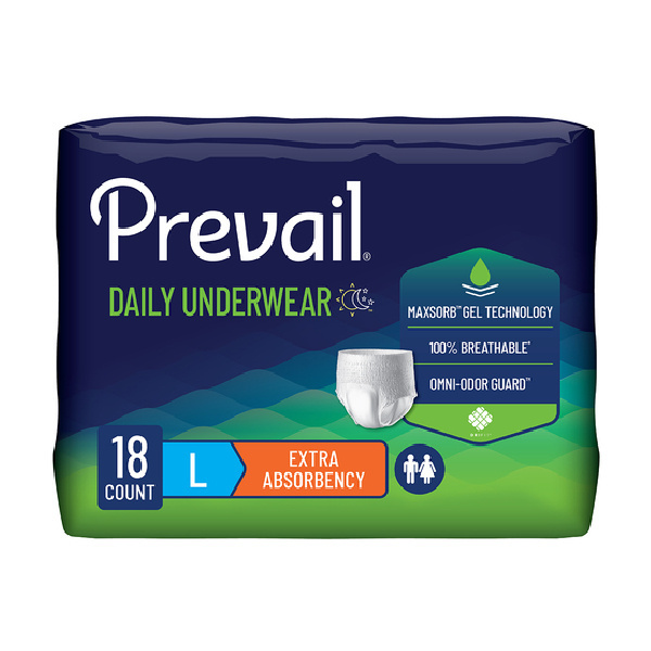 Prevail Extra Underwear, Large - 72/case
