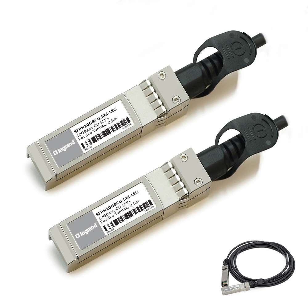 Cisco SFP-H10GB-CU1M 10G SFP+ Passive Cable – 1 Meter, Black, Genuine 37-0960-03