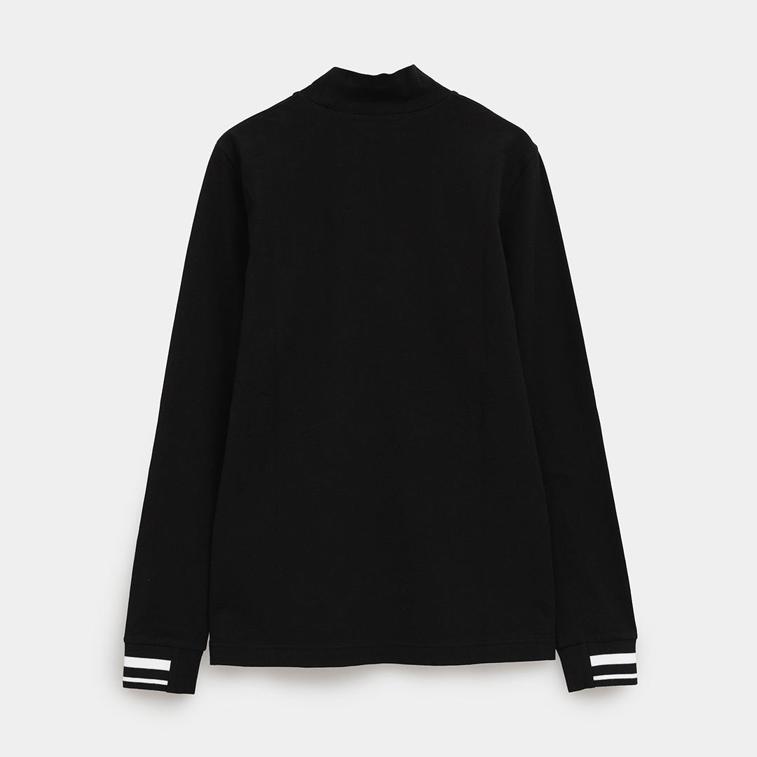 新品　G.G.G レディース 長袖モックネックシャツ ブラック M 42 新品 G.G.G レディース 長袖モックネックシャツ ブラック M 42