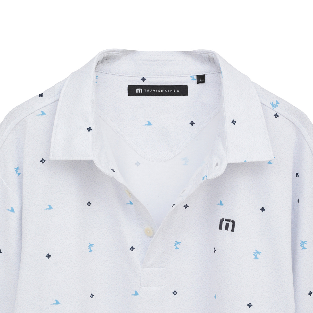モノグラムプリント 長袖ポロ(MENS)