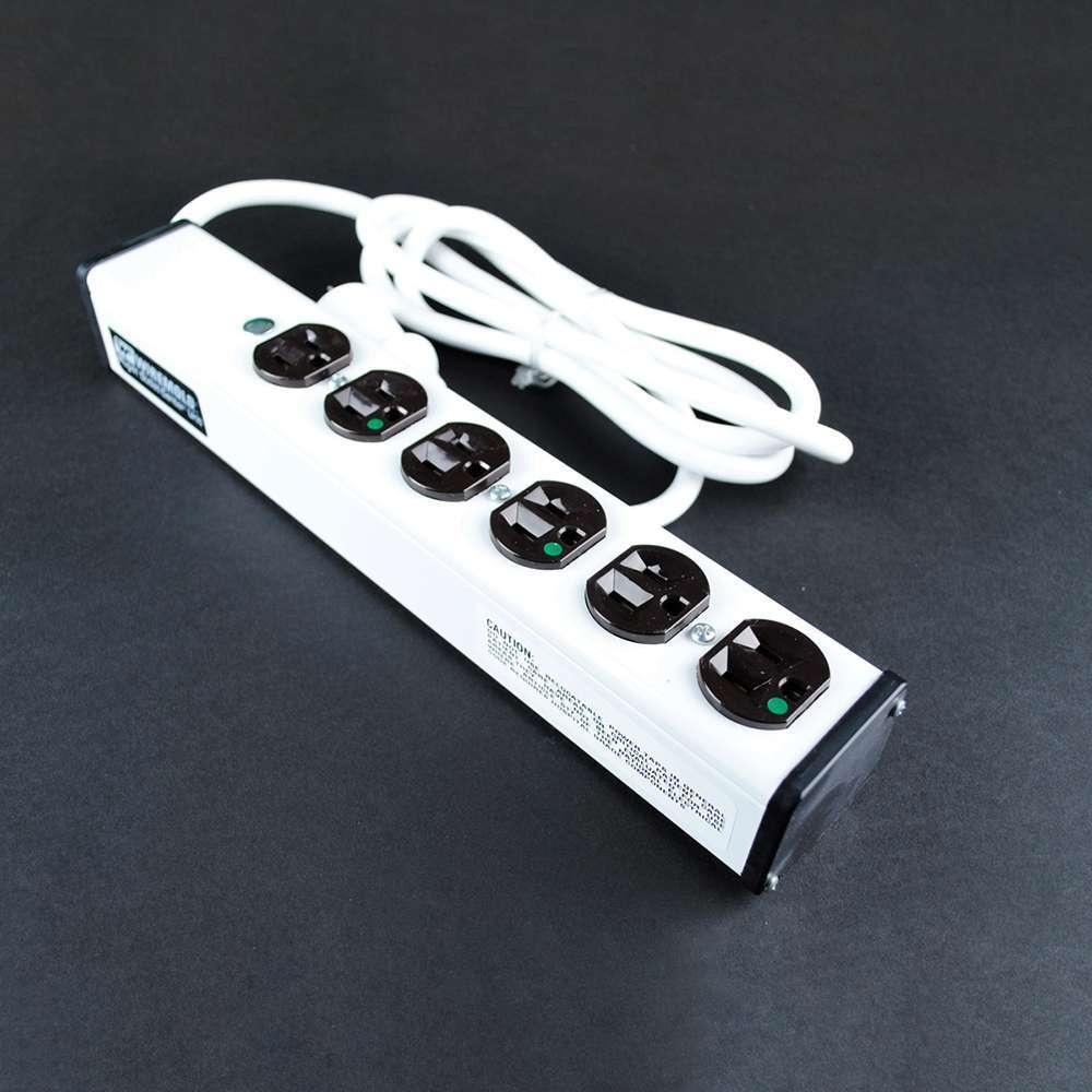 Wiremold 6-Outlet Plug-In Center Unit 120v/15a 4 Outlet Medical Grade Power Strip