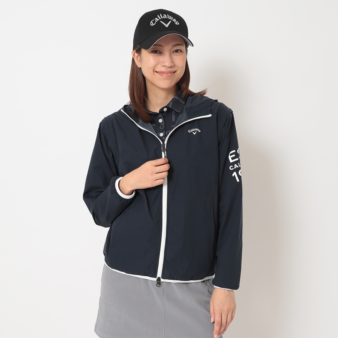 ポリエステルリップ2WAY撥水ブルゾン (WOMENS)