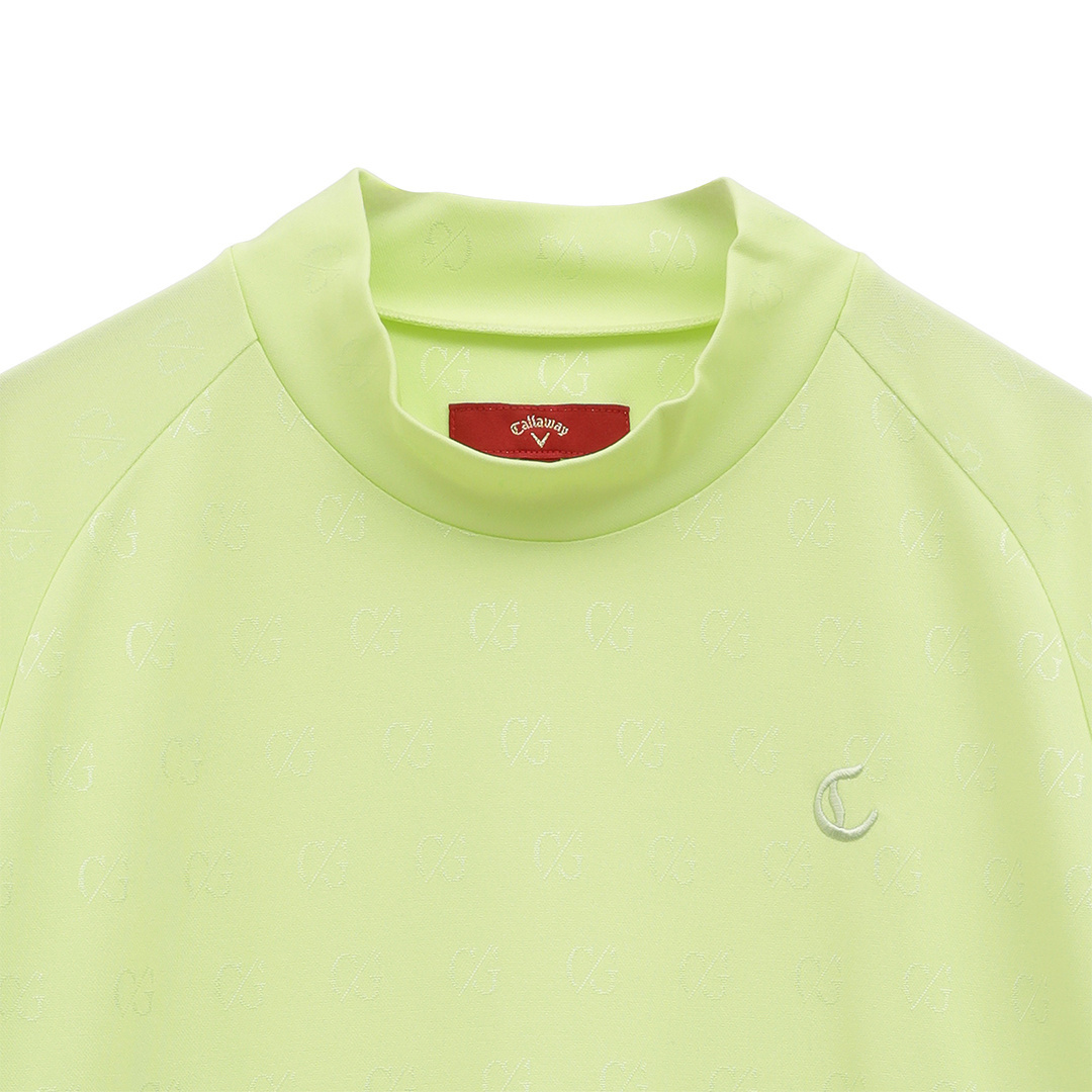 C/Gジャカードモックネックシャツ (MENS)