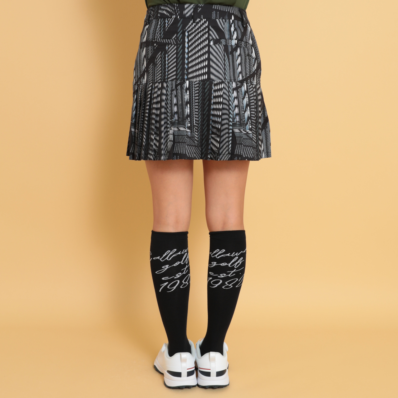 キャロウェイゴルフ　ミュージアムプリントプリーツスカート レディス　M ミュージアムプリントプリーツスカート (WOMENS)