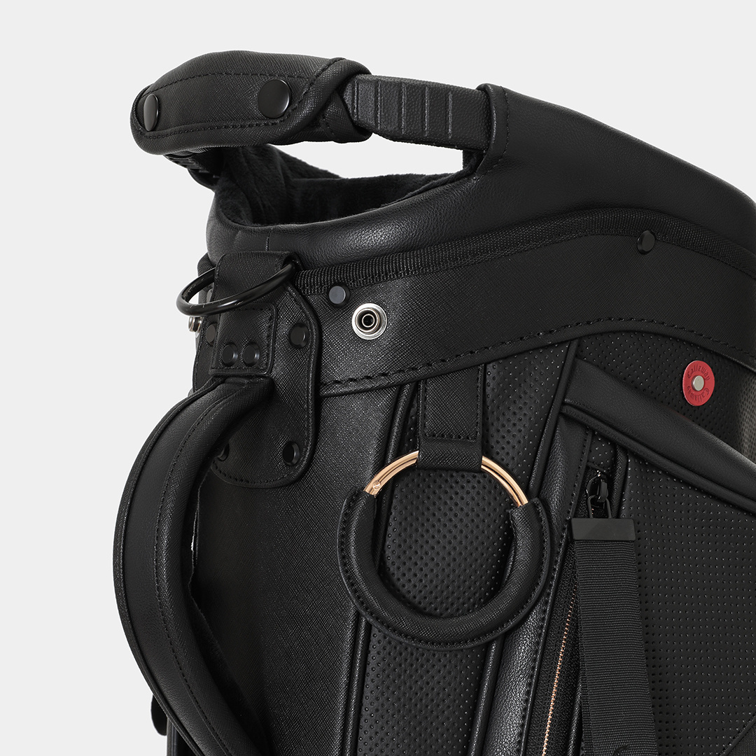 パンチング合皮スタンド式キャディバッグ (MENS)