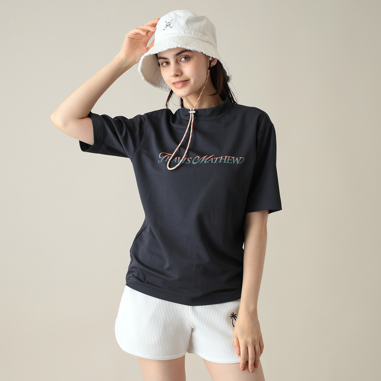 石川遼プロ着用】半袖グラデーションバックプリントモックネック(UNISEX)