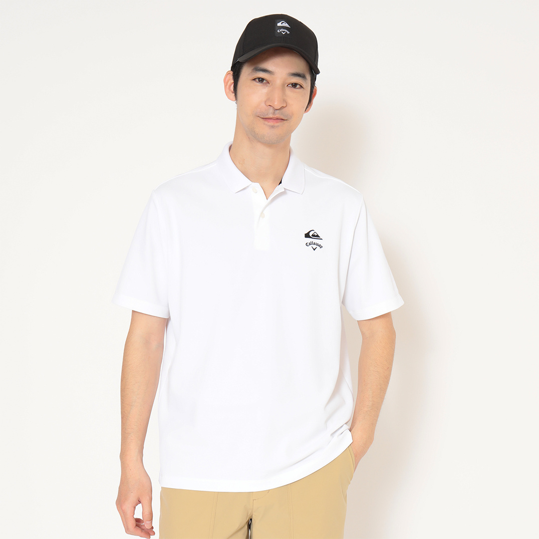 QUIKSILVERコラボ/バックロゴ半袖ポロシャツ (MENS)