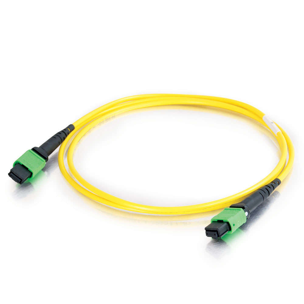 MTP 9/125 OS1 Single-Mode Fiber Optic Cable (Plenum-Rated) - Yellow