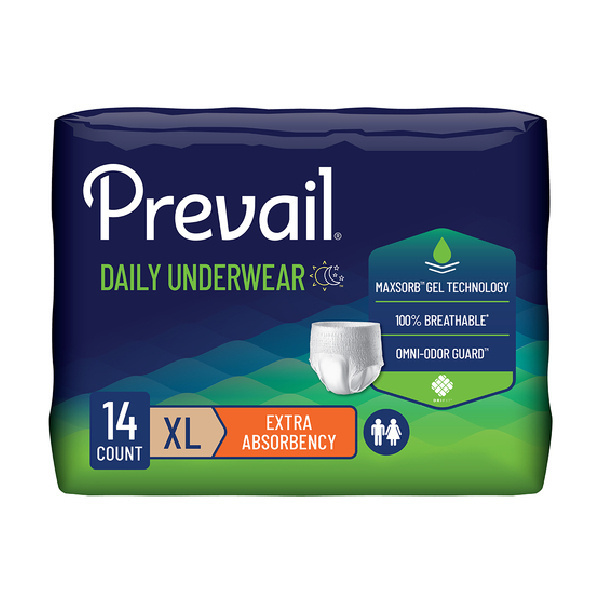 Prevail Extra Underwear, X-Large - 28/case (PPUXS Health & Beauty Health Care Incontinence Aids) photo
