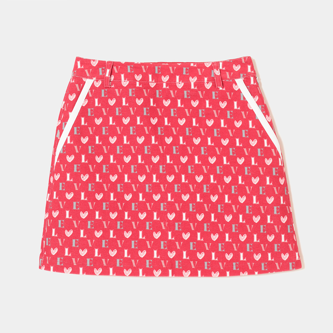 オンライン限定】ラブキャロウェイハートプリントスカート (WOMENS)