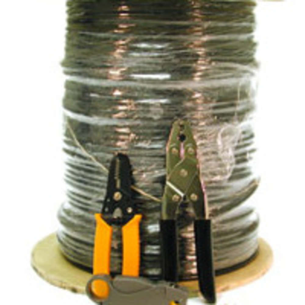 1000ft (304.8m) RG6 Dual Shield Coaxial Cable Installation Kit