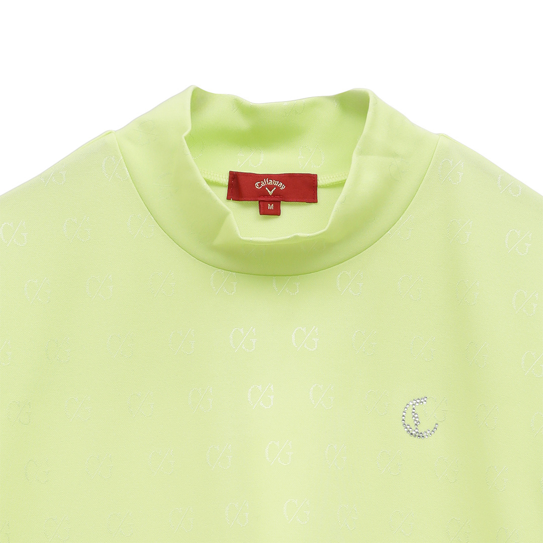 C/Gジャカードドッキングモックネックシャツ (WOMENS)