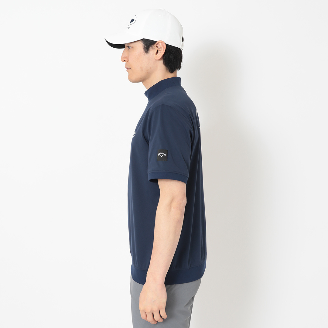 スムース半袖モックネック ※S/4Lサイズあり (UNISEX)