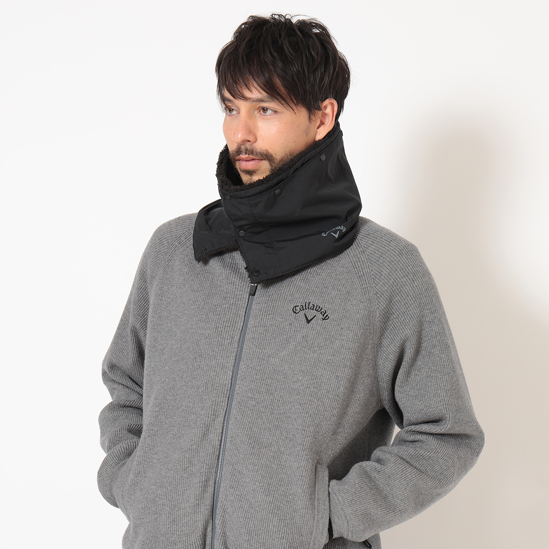 収納式フード付き2WAYネックウォーマー (MENS)