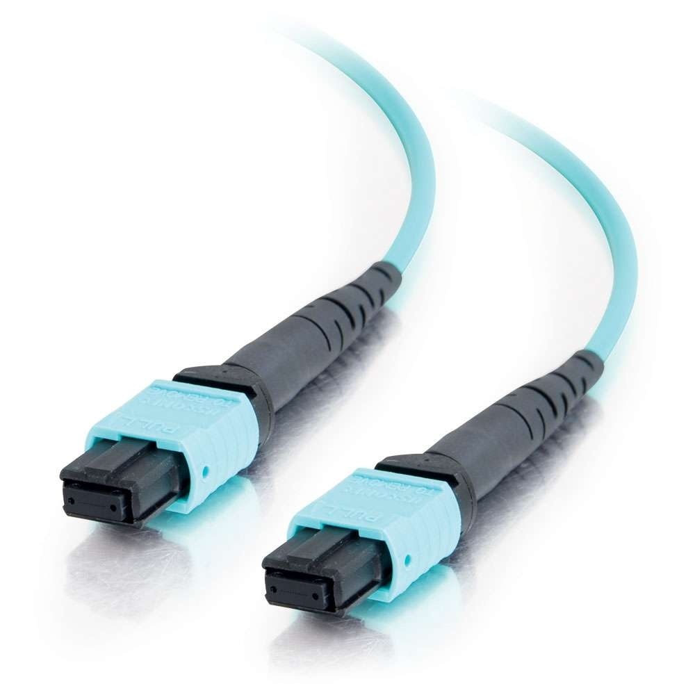 MTP Compatible MPO to MPO Fiber Array Cable Type B OM4 Plenum Rated (OFNP)