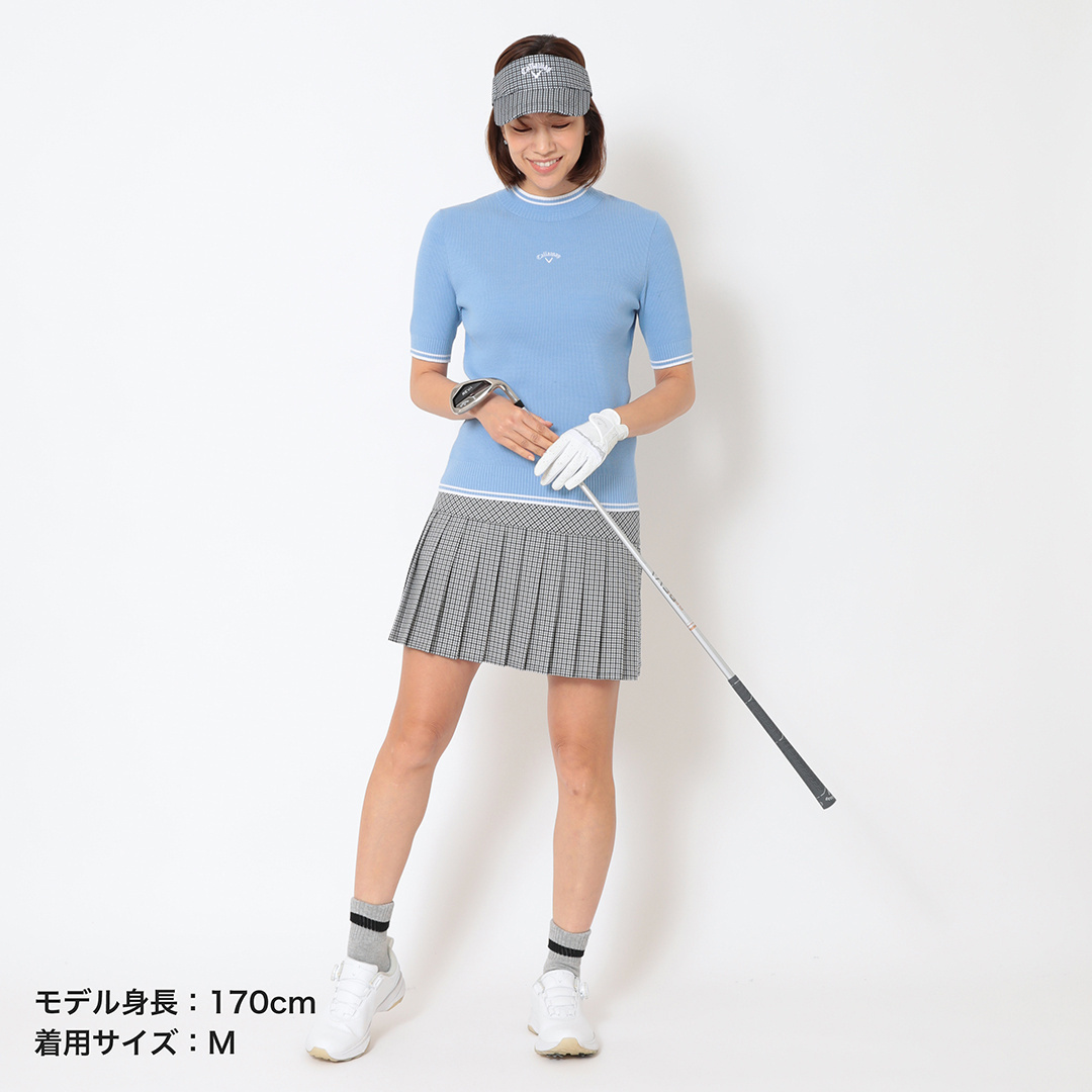 チェックプリーツスカート (WOMENS)