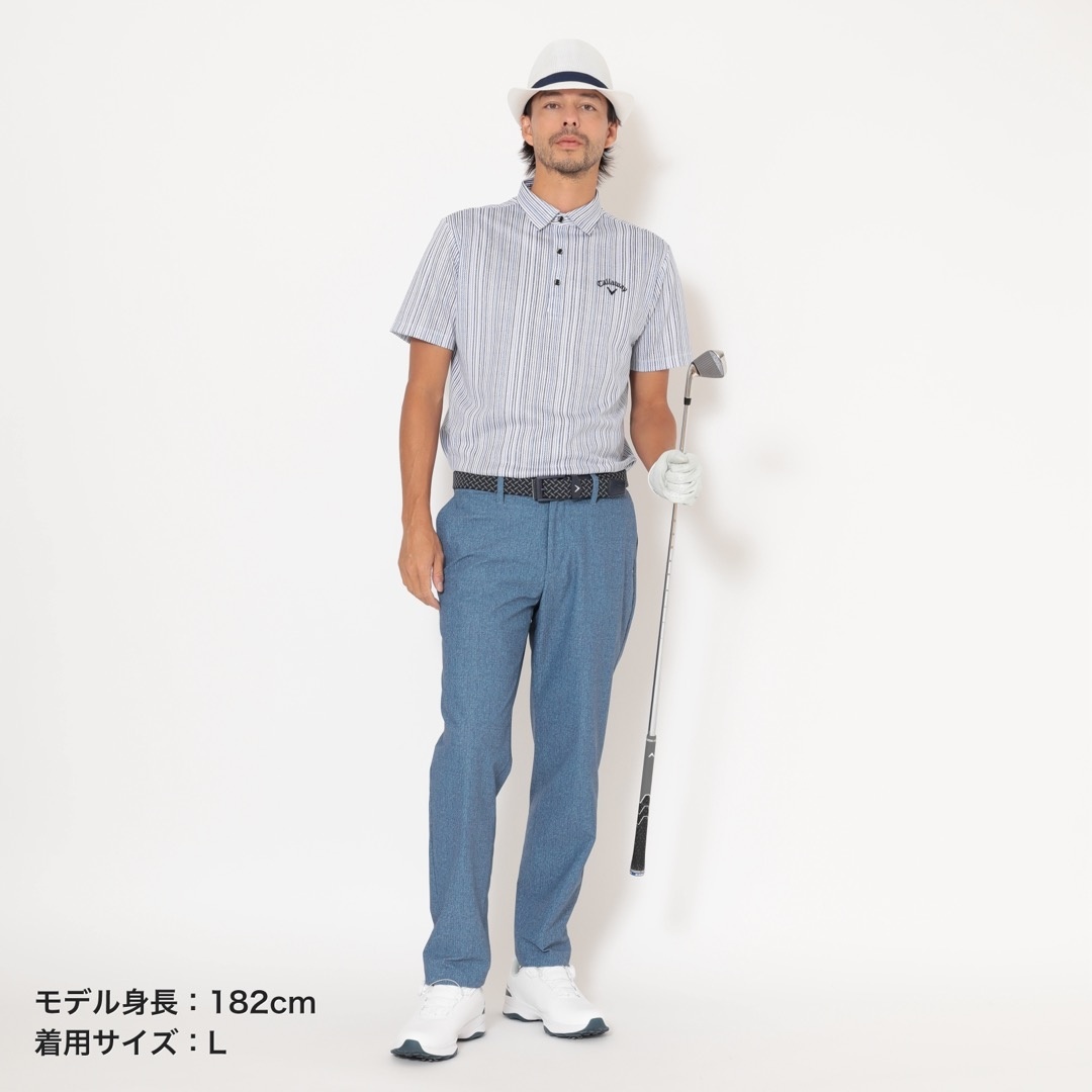 3℃かざあなメッシュシャンブレー柄パンツ (MENS)