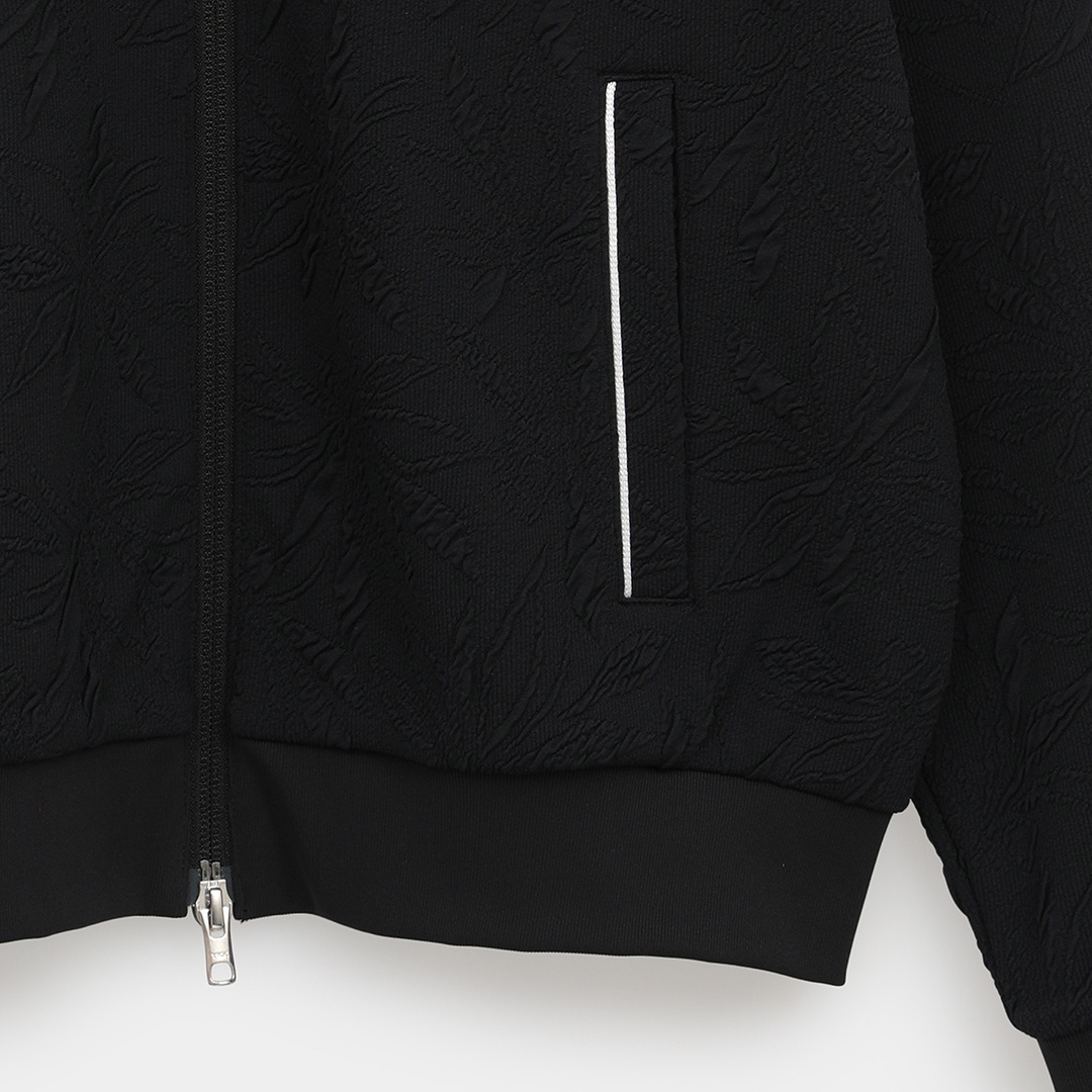 フラワージャカードフルジップスウェット (WOMENS)