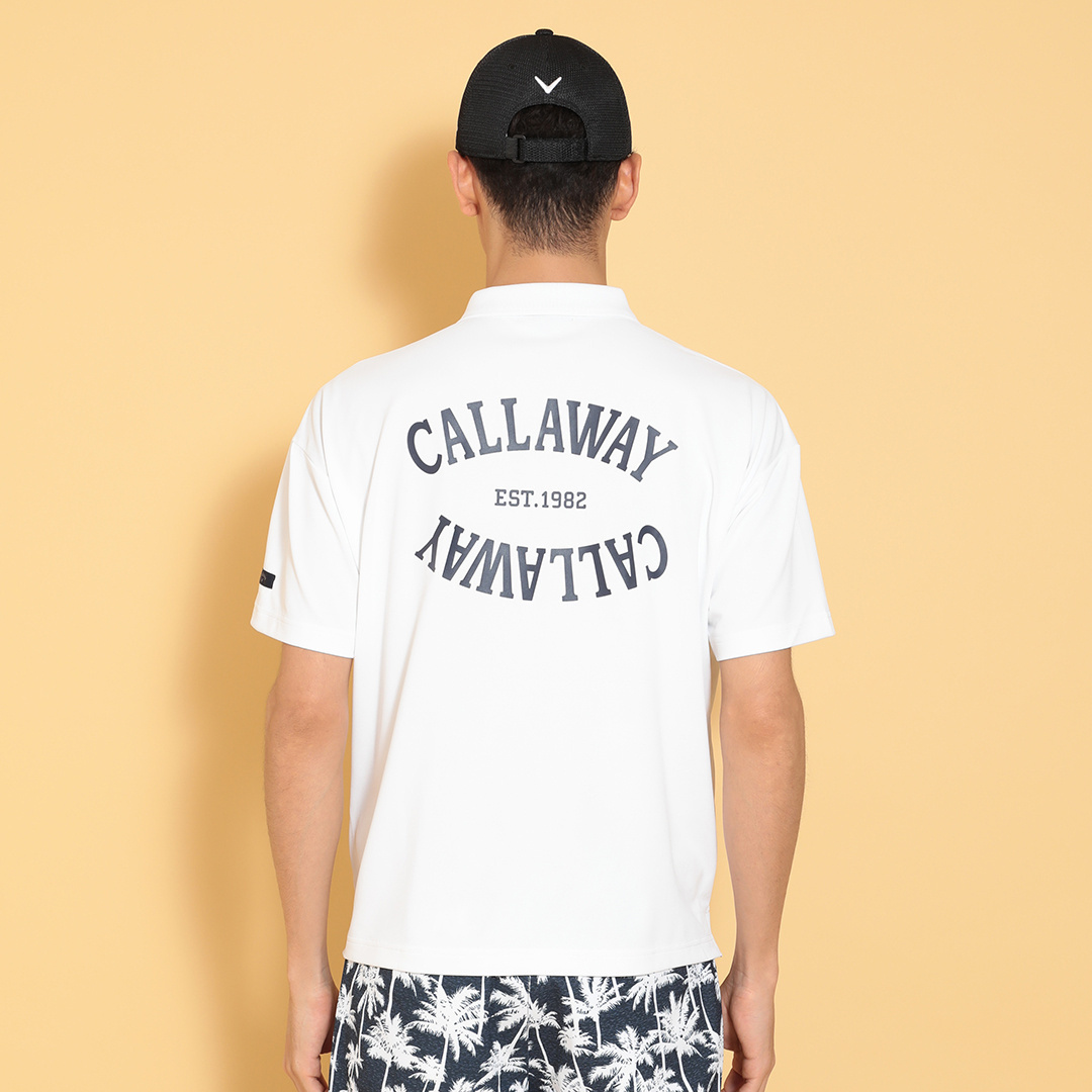 ポリエステルピケオーバーサイズ半袖ポロシャツ (MENS)