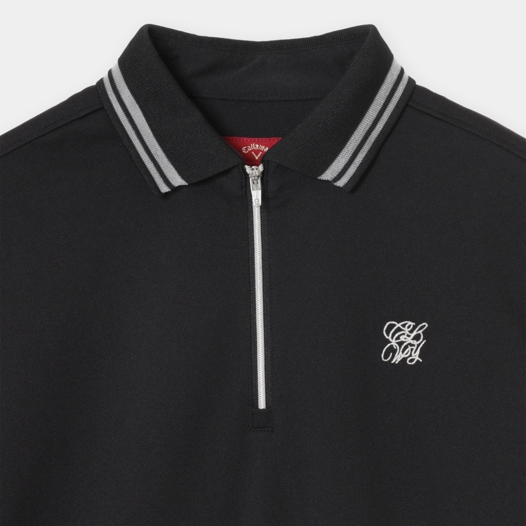 ハイゲージカノコハーフジップシャツ (WOMENS)