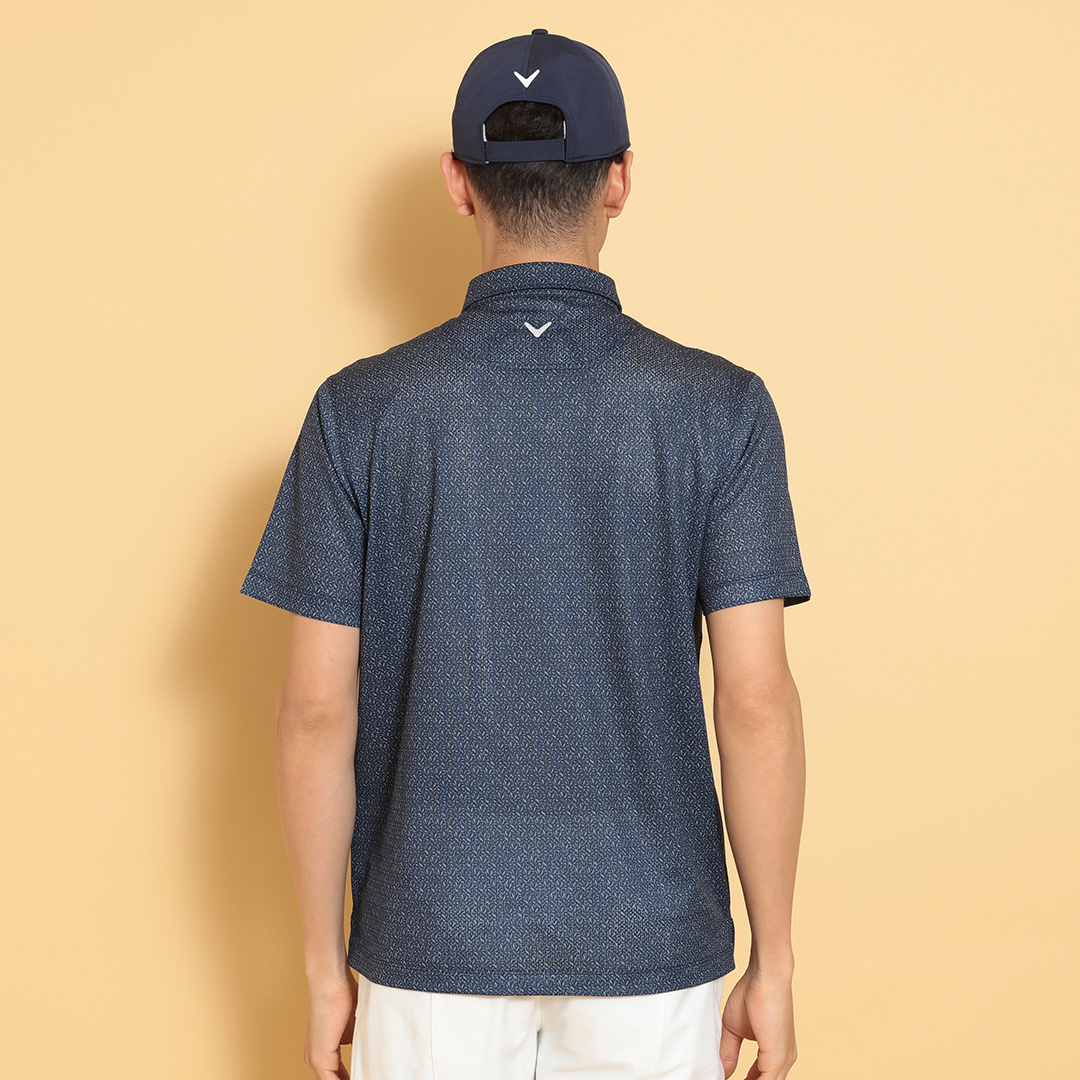 かざあなメッシュボタニカルプリントシャツ ※4Lサイズあり