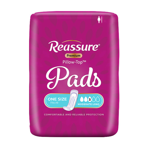 Reassure Premium Pillow-Top Moderate Long Pad, 108/case (REPTPPS Health & Beauty Health Care Incontinence Aids) photo