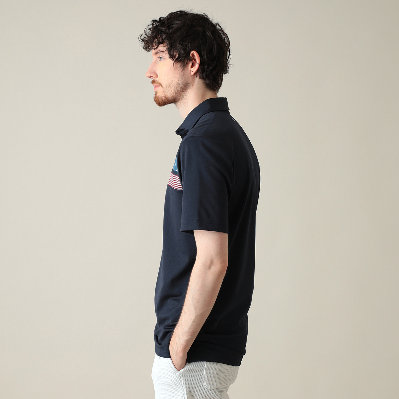 オンライン限定】RWBチェストプリント半袖ポロ(MENS)