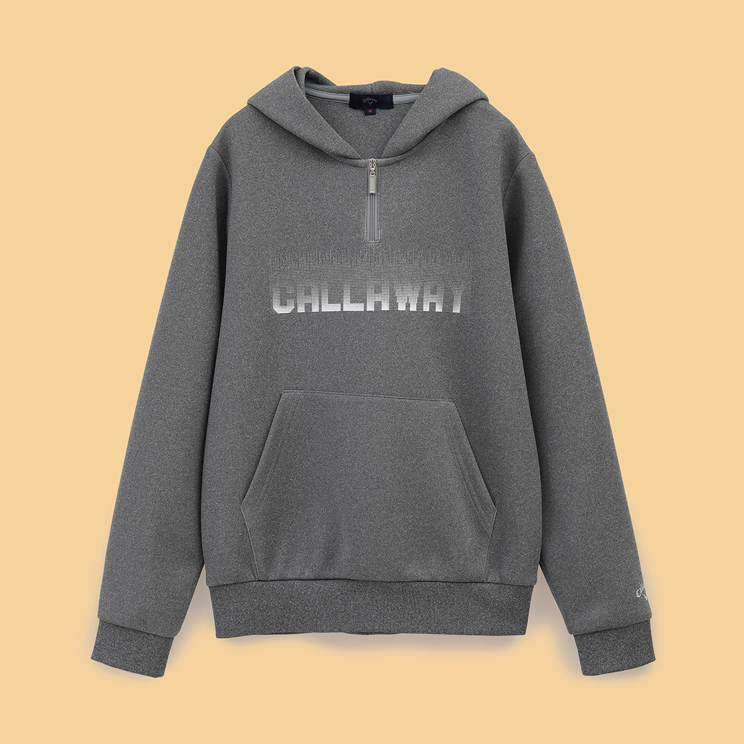 メタリックロゴスウェットパーカー (WOMENS)