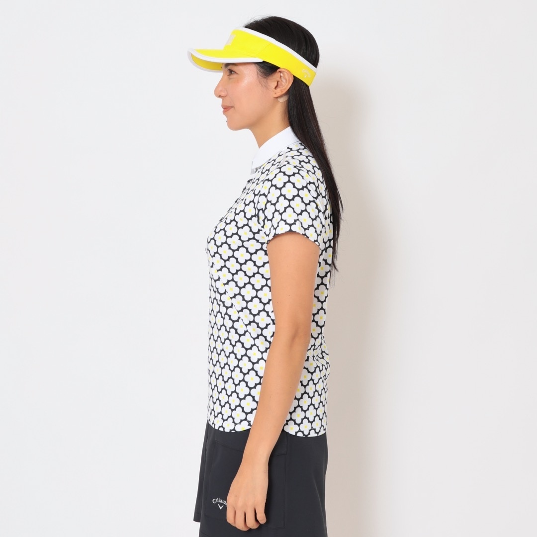 河本結プロ着用】レトロフラワープリント半袖シャツ (WOMENS)