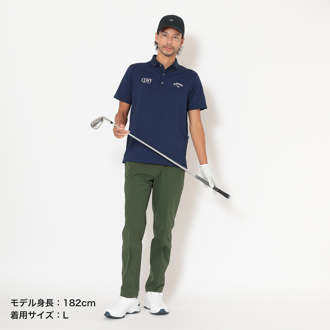 メンズ　ポロシャツ　半袖　XL　ビッグクロコ ビッグカノコ台衿付き半袖ポロシャツ ※4Lサイズあり (MENS)