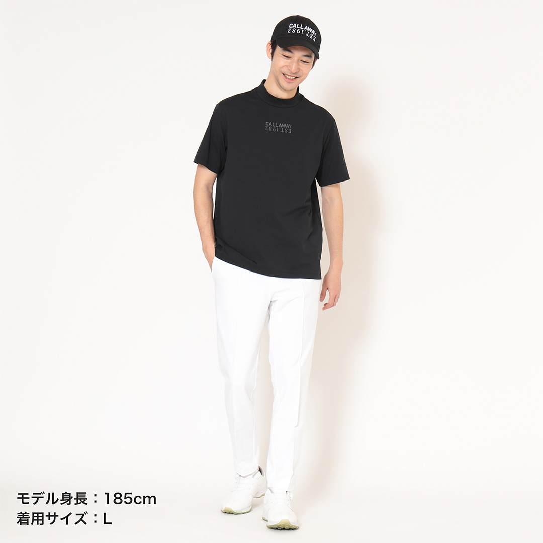 取扱店舗限定】-3℃裏クールフロントロゴ半袖モックネック ※4Lサイズ